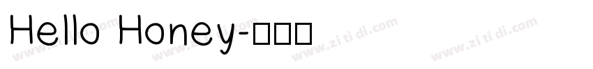 Hello Honey字体转换